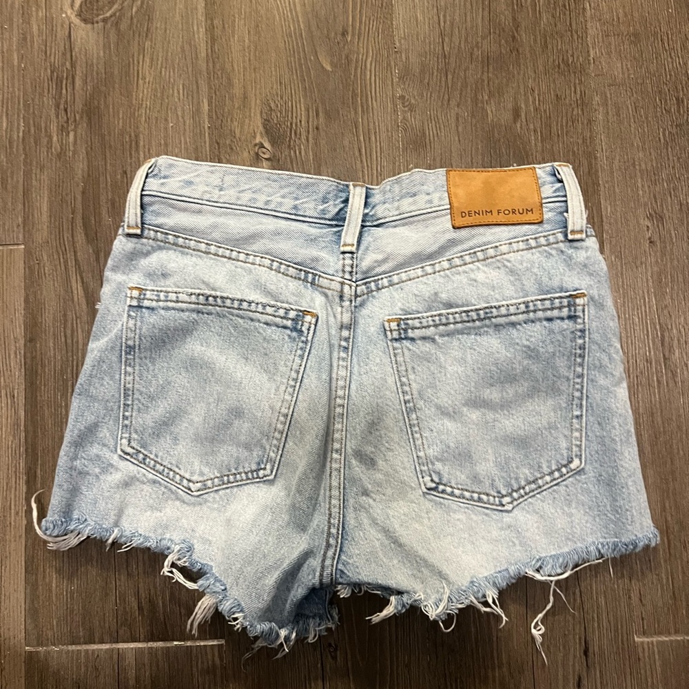 Aritzia/ Denim Forum Light Blue Jean Shorts - Picture 4 of 4